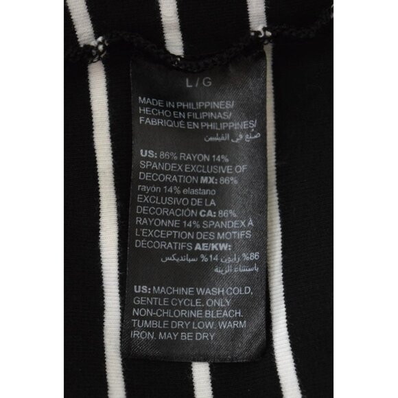 WHITE HOUSE BLACK MARKET STRIPED HEM KNIT 3/4 SLEEVE SHIFT DRESS - Picture 11 of 11